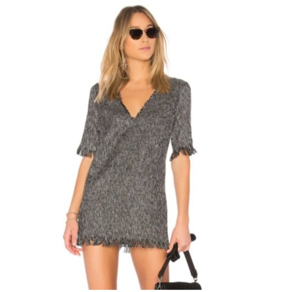 House of Harlow 1960 x Revolve Tweed Metallic- thread mini dress size M NWOT